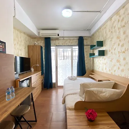 Bohemian Beauty Studio Room At Grand Asia Afrika Apartment By Travelio